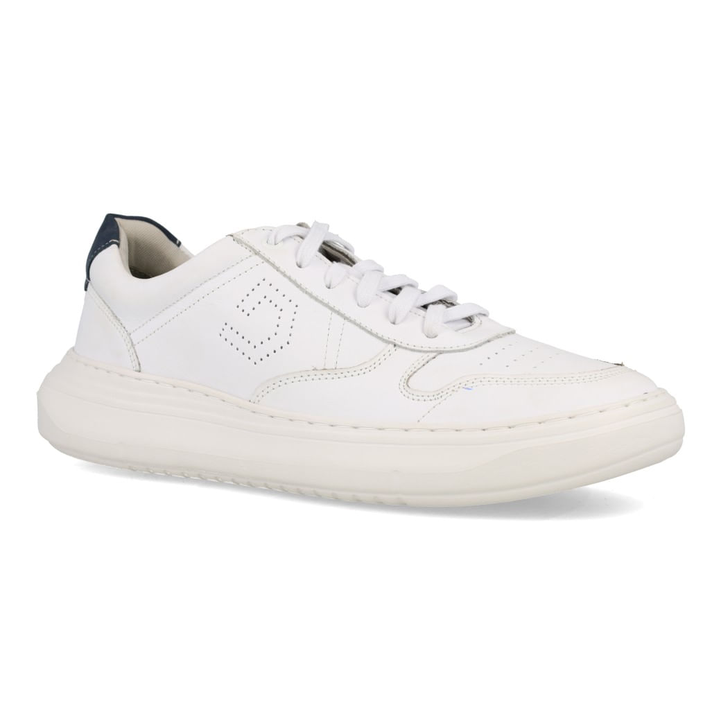 Democrata Tenis Casual 526103-003 Branco Couro_4__